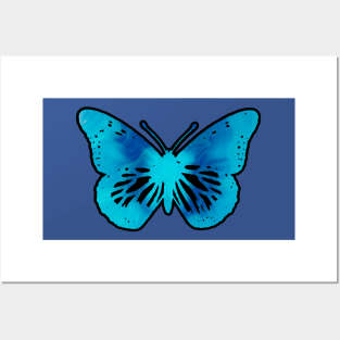 Blue Marble Butterfly Posters and Art